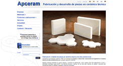 Desktop Screenshot of apceram.com